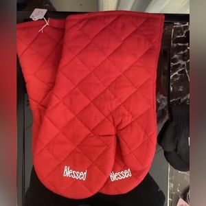 pair of oven mitts.(blessed)